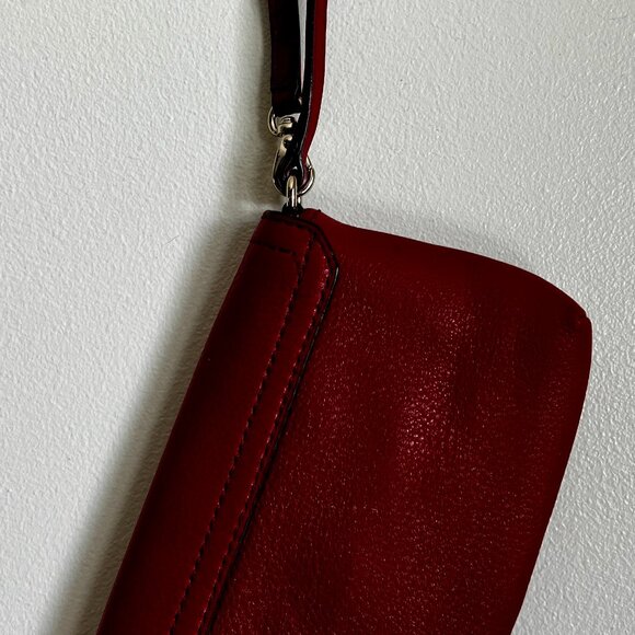 Red Leather Kate Spade Wristlet or micro-bag. - Picture 2 of 12